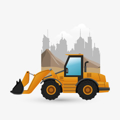 Under construction design. truck concept. repair icon
