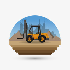 Under construction design. truck concept. repair icon