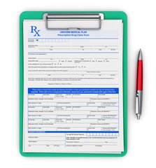 RX prescription pad and ballpoint pen © Scanrail