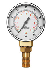 High pressure industrial gas gauge meter or manometer