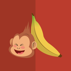 Monkey design, animal  and cartoon concept