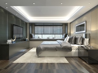 Bedroom Interior 3D Illustration