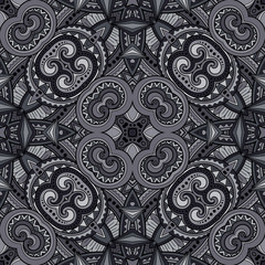 Vector Seamless Abstract Tribal Pattern
