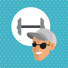 Healthy lifestyle design, fitness and bodybuilding concept