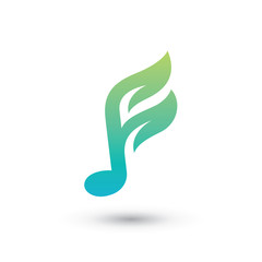 Green F Music Logo