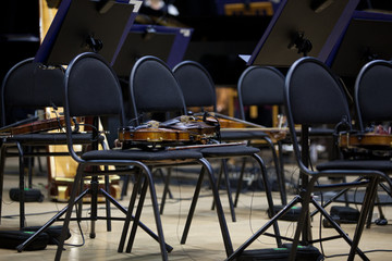 Instruments Symphony Orchestra on stage 