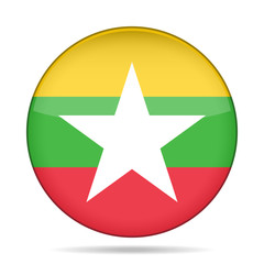 button with flag of Myanmar, Burma