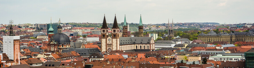 Naklejka na ściany i meble Panorama Würzburg
