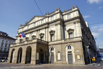 Fototapeta na wymiar La Scala Theatre in Milan