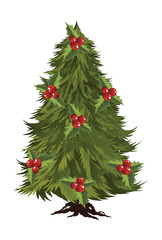 funky modern Christmas trees vector