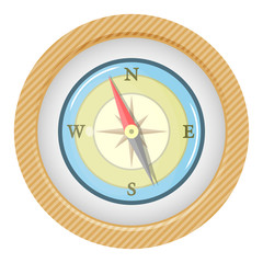 Vector colorful compass icon