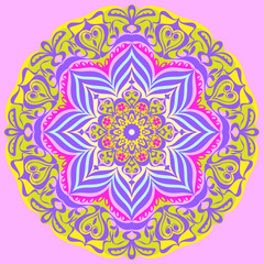 Decorative rosettes, flowers.