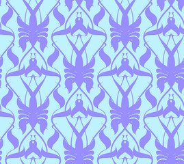 Pattern vector abstraction with floral ornaments.