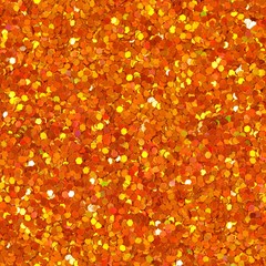 Orange glitter texture. Seamless square texture. Tile ready.