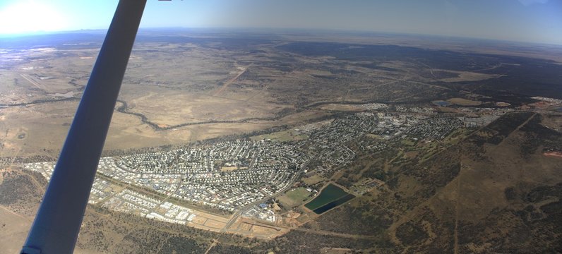 Aerial photography of Moranbah,  Queensland, Australia
