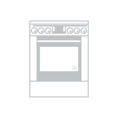 Stylized icon of a colored cooker