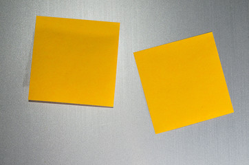 Note  paper on metalic background