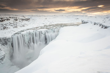 Dettifoss in winter, Iceland