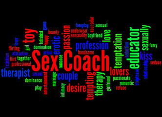 Sex Coach, word cloud concept 5