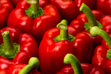 red peppers full frame close-up