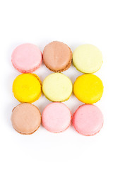 Viereck aus Macarons