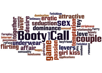 Booty Call, word cloud concept 8