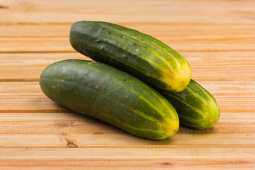 cucumbers on table