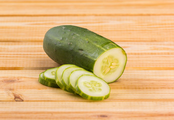 cucumbers on table