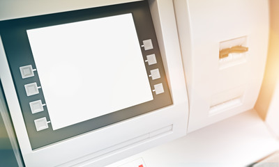 Blank ATM display toning