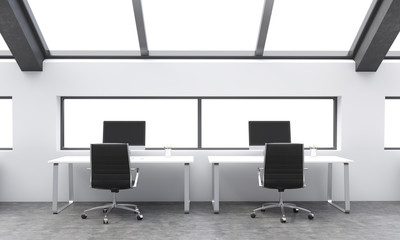 Workplaces in coworking area