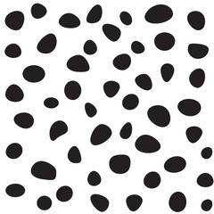 Abstract seamless background with black dots on white 