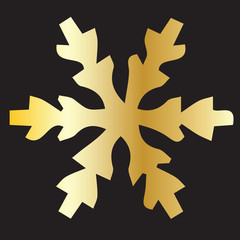 Fototapeta premium icon black snowflake vector