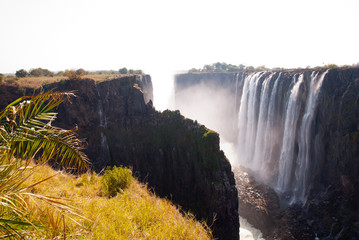 victoria falls, seen from zambia