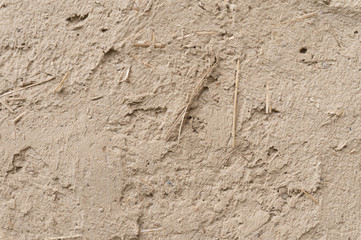 Plaster of clay and straw