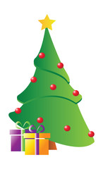 funky modern Christmas trees vector