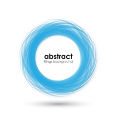abstract blue rings background