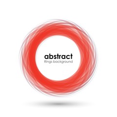 abstract red rings background