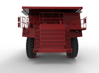 Obraz premium 3d illustration of mine vehicle machine, on white background isolated with shadow. easy to use, icon for game.