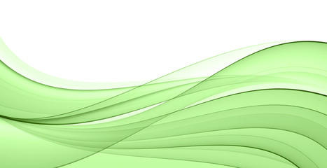 Abstract green wave