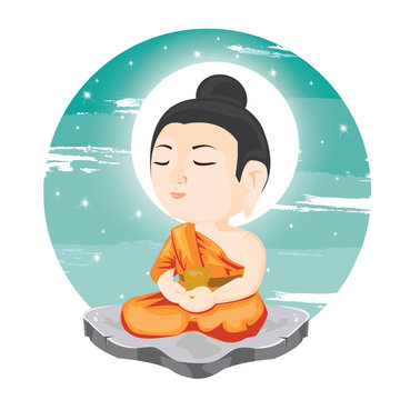 Buddha Cartoon Images – Browse 17,347 Stock Photos, Vectors, and Video |  Adobe Stock
