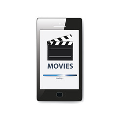 Fototapeta premium illustration. download movie
