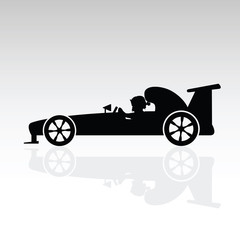 child cute drive car illustration