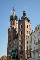 Fototapeta na wymiar St Marys Basilica in Krakow