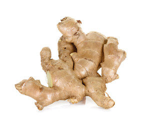 Ginger isolated on the white background