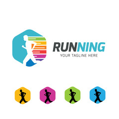 Fitness logo.GYM logo. Speed fitness logo,run logo.vector logo template