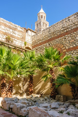 Split, Croatia Diocletian palace substructures garden