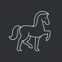 Stylized horse icon