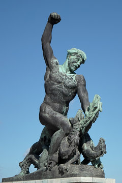 Part of the Liberty or Freedom Statue in Budapest