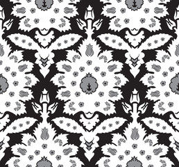 Ottoman Turkish style floral seamless pattern