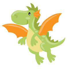 Cute dragon vector illustration